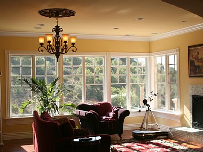 Santa Rosa villa rental - Upstairs living area with view