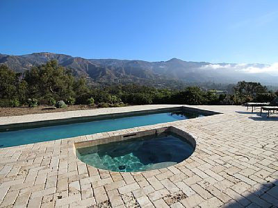 Swim with ever-changing Santa Barbara mountain views in the background.
