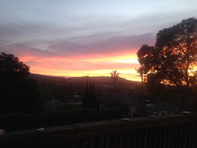 Sunset From The Deck  