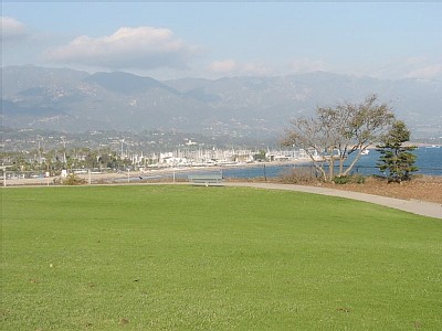 Santa Barbara house rental - Shoreline Park, around the corner   from the house