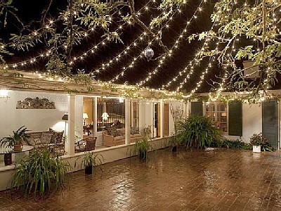 Montecito estate rental - Outdoor entertaining area