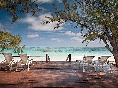 North Caicos condo rental - Enjoy the gentle trade breeze on the deck