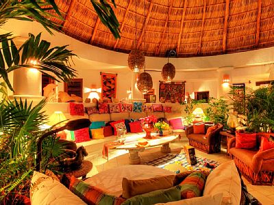 Amazingly beautiful Palapa interior living area
